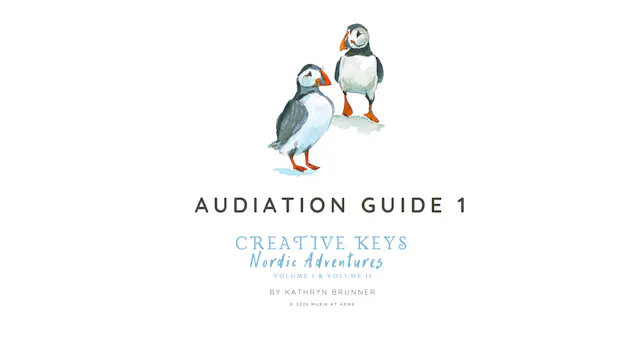 Teacher Training for Creative Keys: Nordic Adventures: Audiation Guide 1