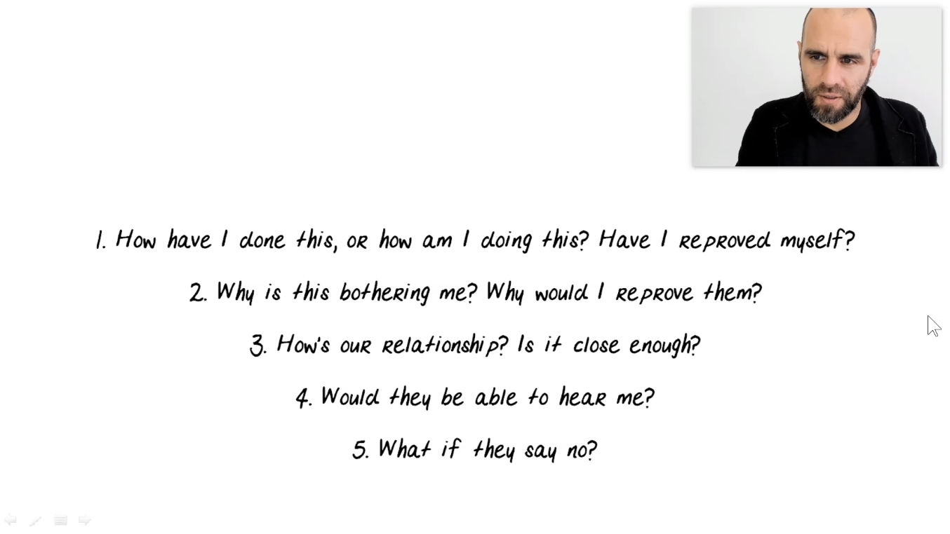 Ask Yourself These Five Questions Before Engaging In Tochacha ❦ #23