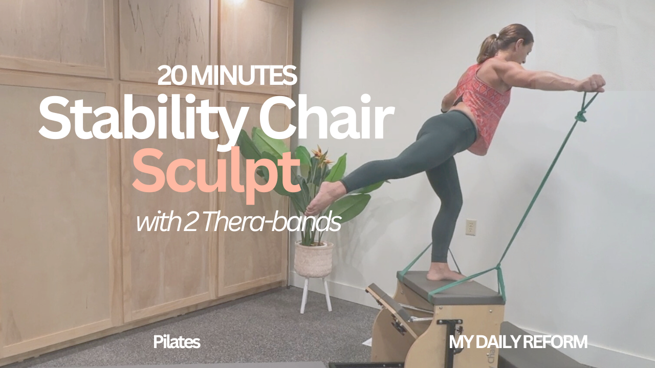 Stability Chair Sculpt Lower Body with Flex Bands