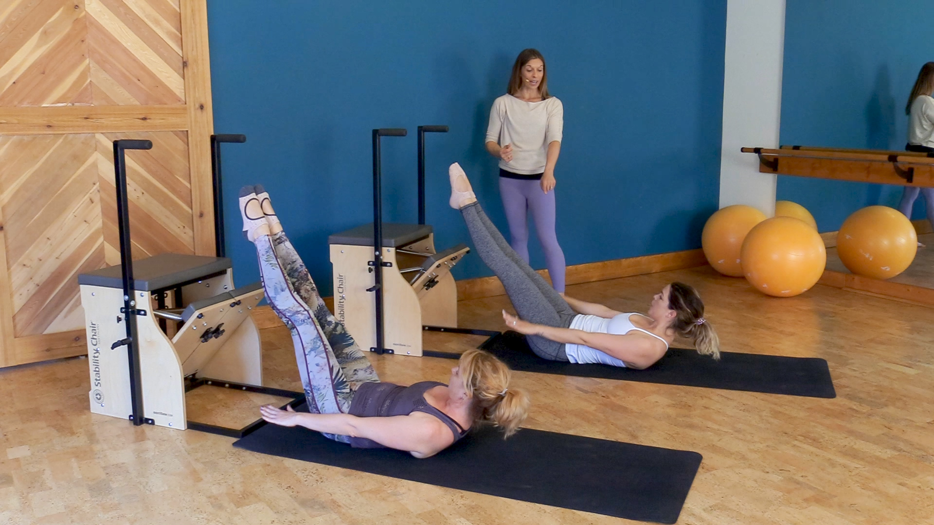 Semi Private with Barrels, Stability Ball, and Chair