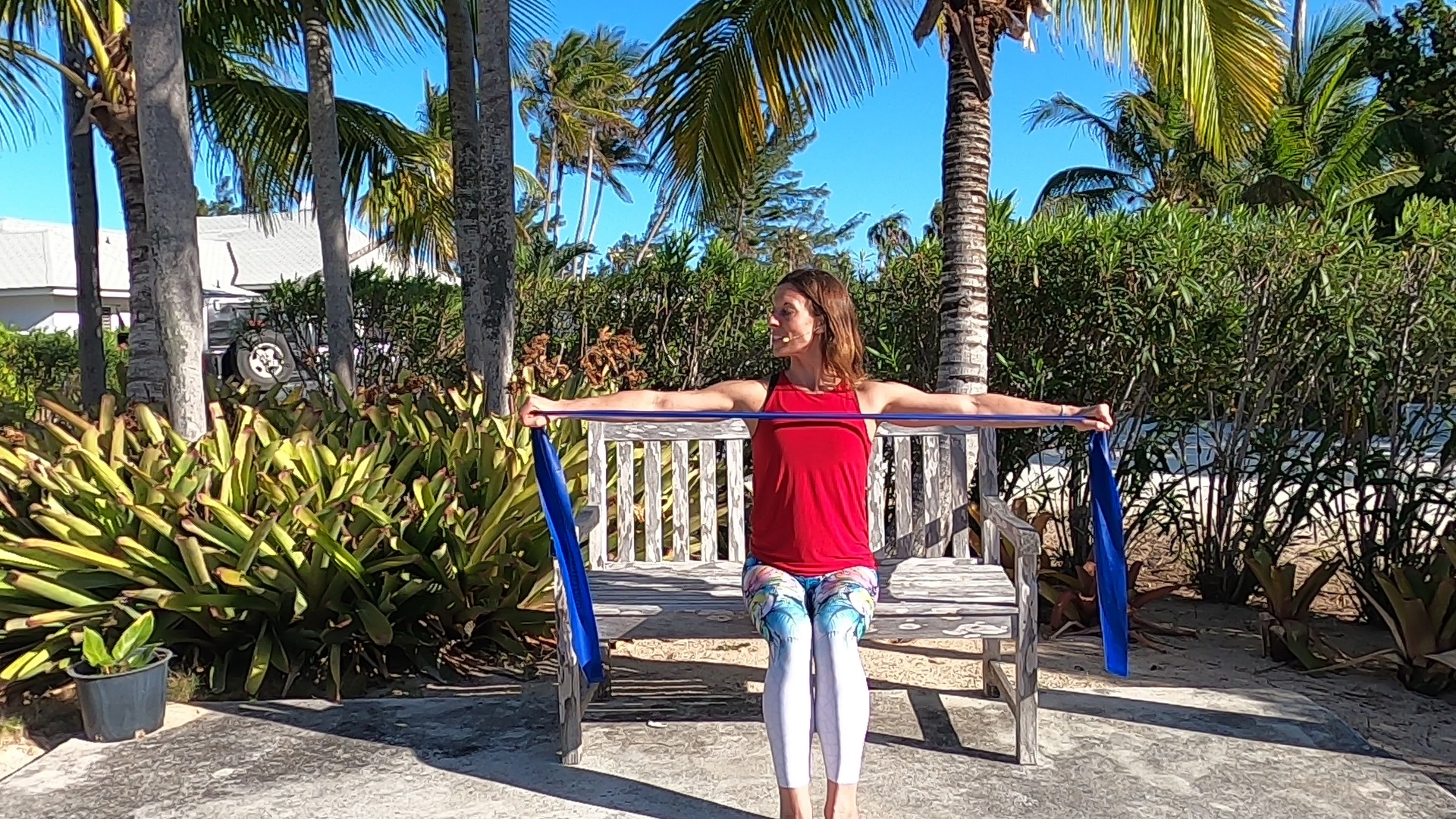 Active Aging Pilates Chair Workout With Band-1