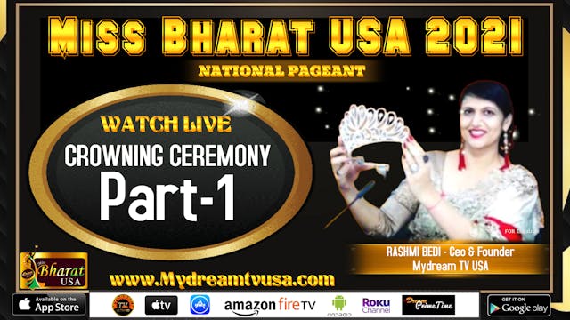 Crowning - Miss Bharat USA 2021 Part 1