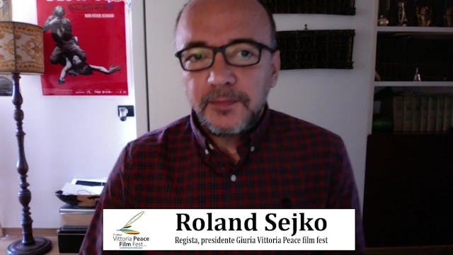 vittoria peace - Roland Sejko premiazione