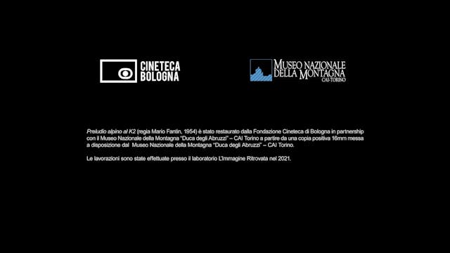 CINEMA RITROVATO 2021 - PreludioAlpino