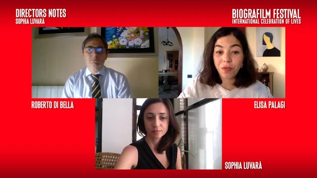 BIOGRAFILM - DIRECTORS NOTES SOPHIA_LUVARA