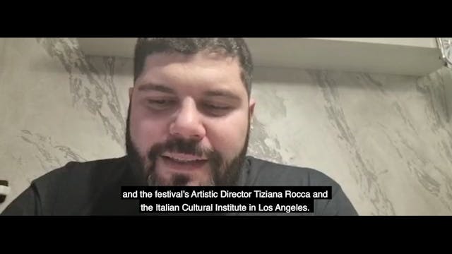 FILMING ITALY - Dante Reading - Salvatore Esposito