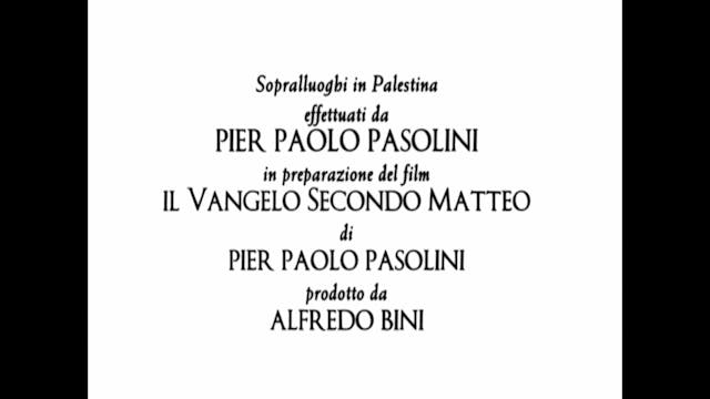 SALINA - SOPRALLUOGHI IN PALESTINA