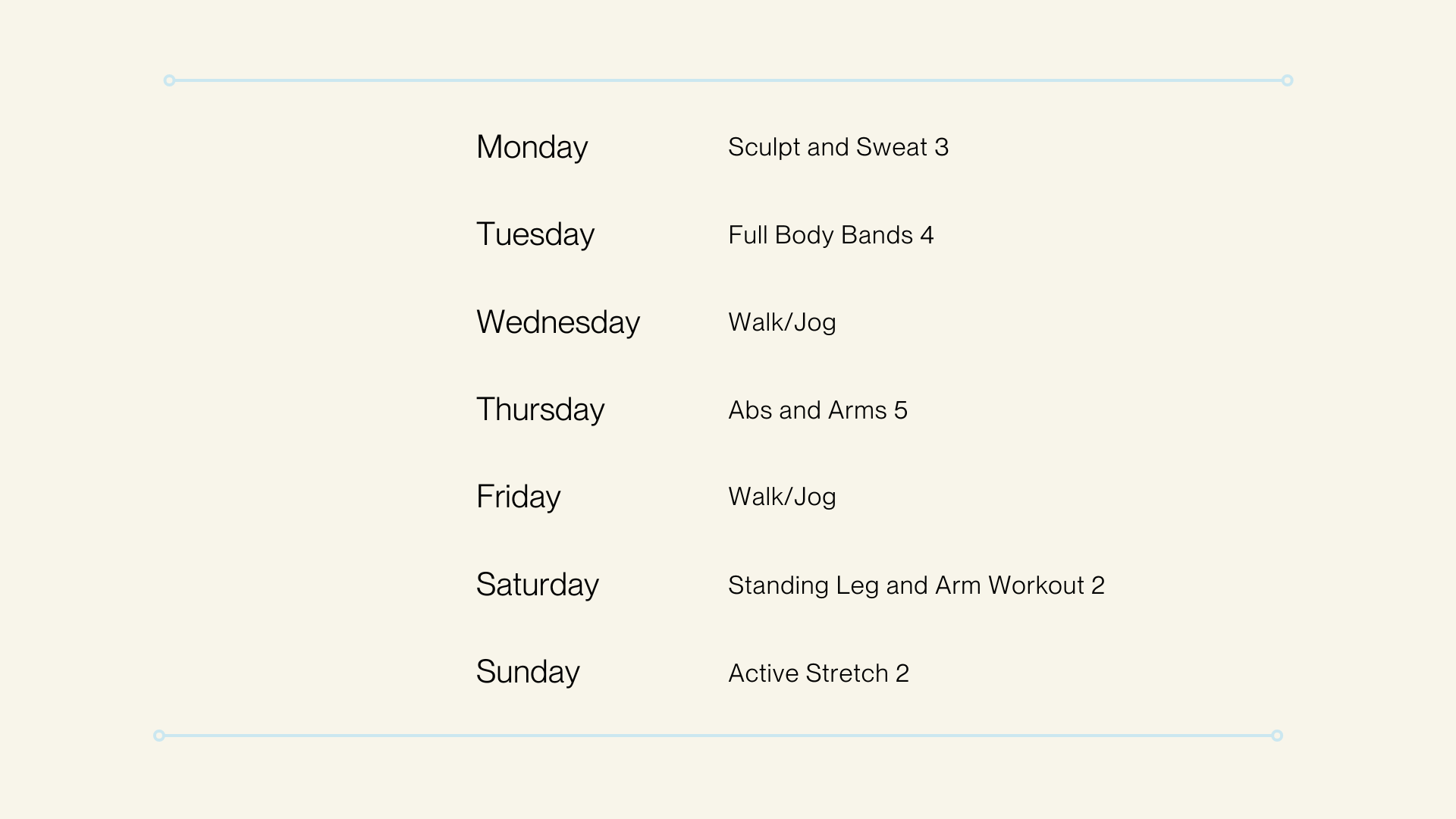 Week 3 Plan