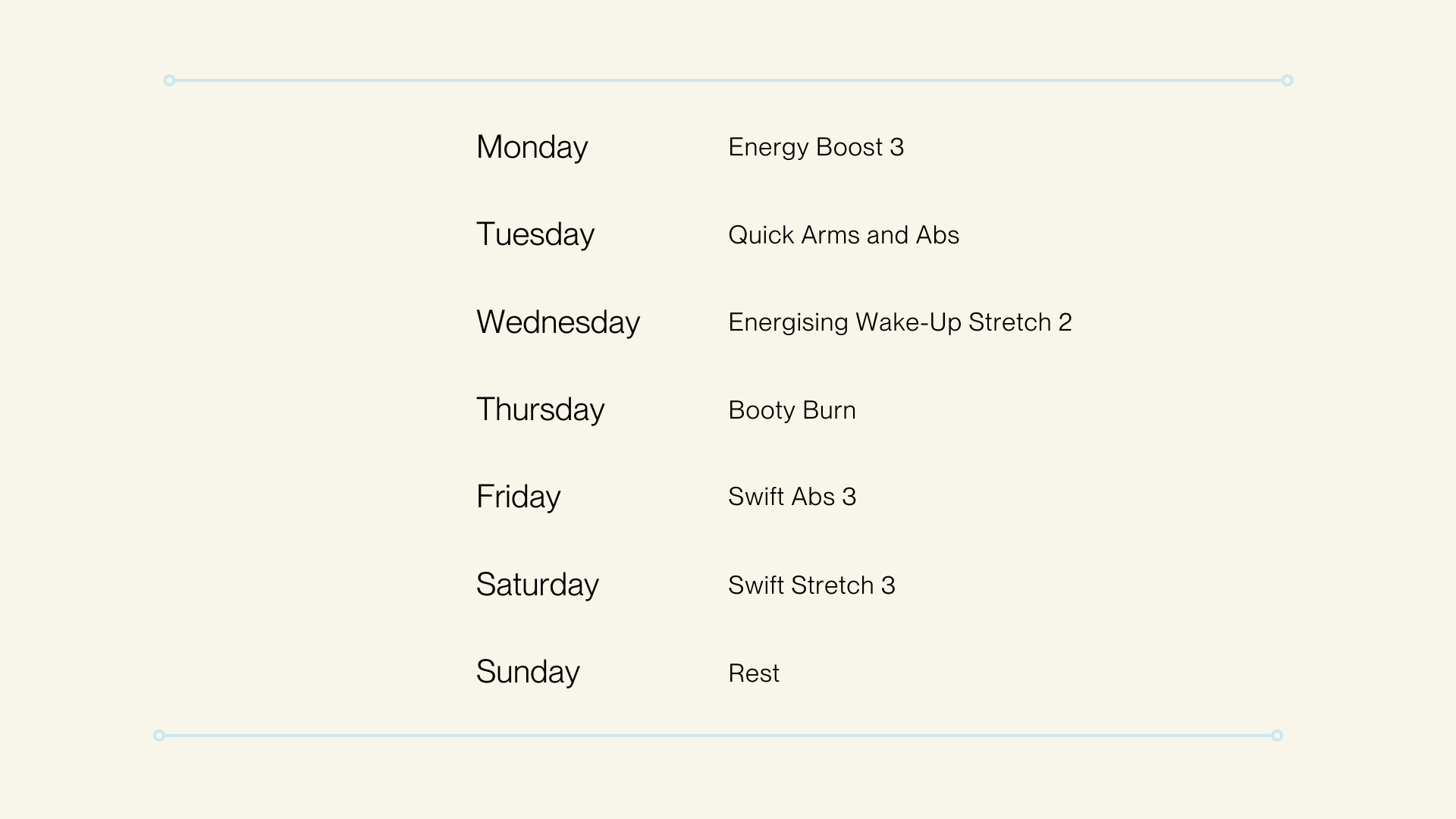 Week 3 Plan