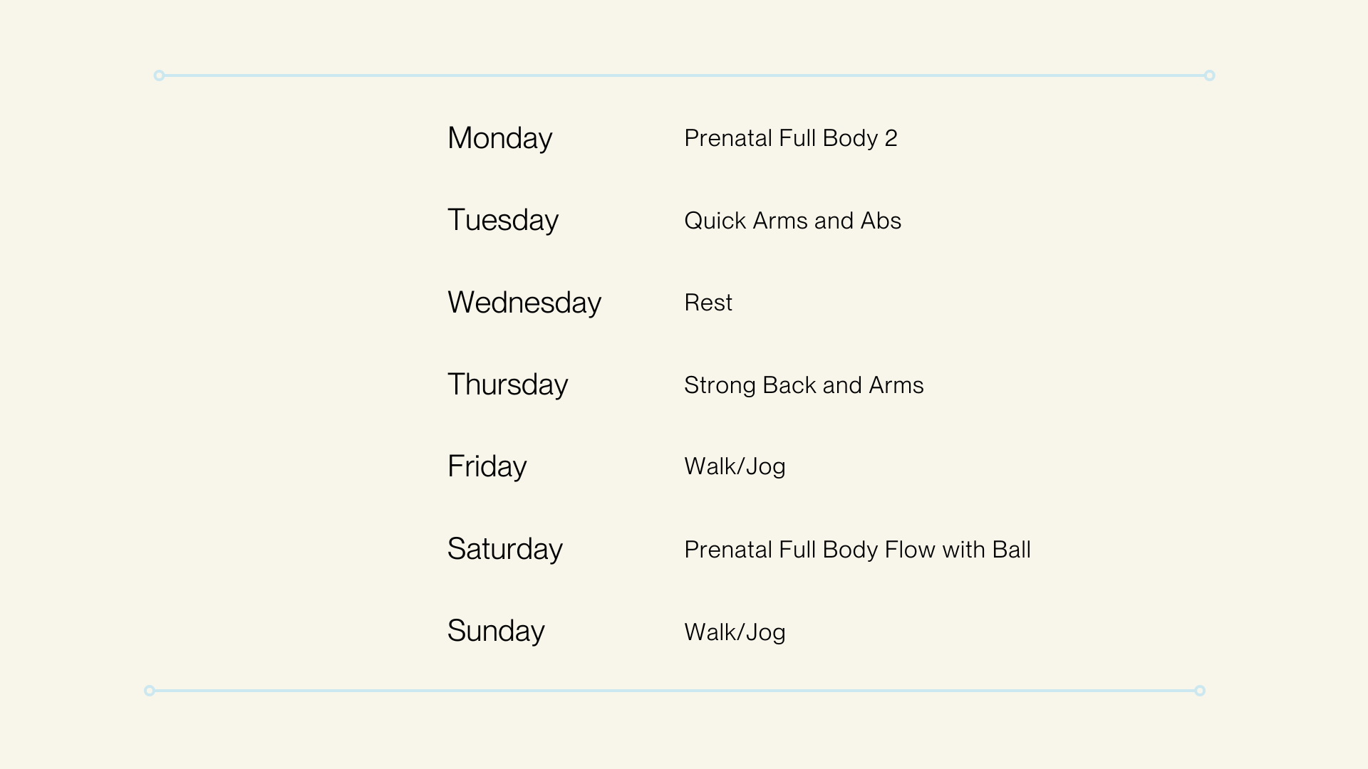 Week 3 Plan