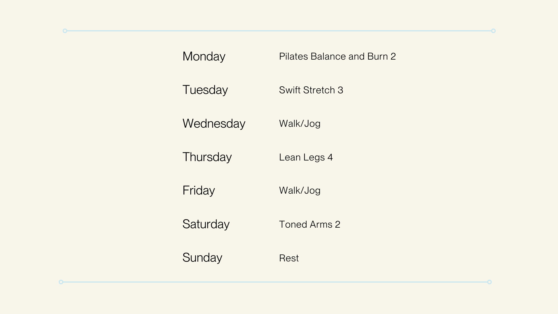 Week 9 Plan