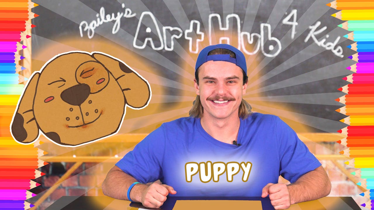 Learn to Draw a Puppy  Bailey's Art Hub for Kids - Season 1 - My Signing  Time