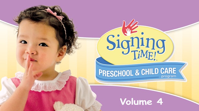Signing Time Preschool Child Care Teacher Guide Vol. 4 Let's Be Friends