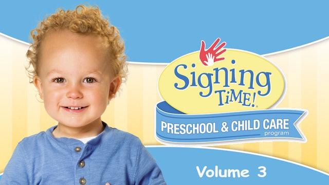 Signing Time Preschool Child Care Teacher Guide Vol. 3 A New Day