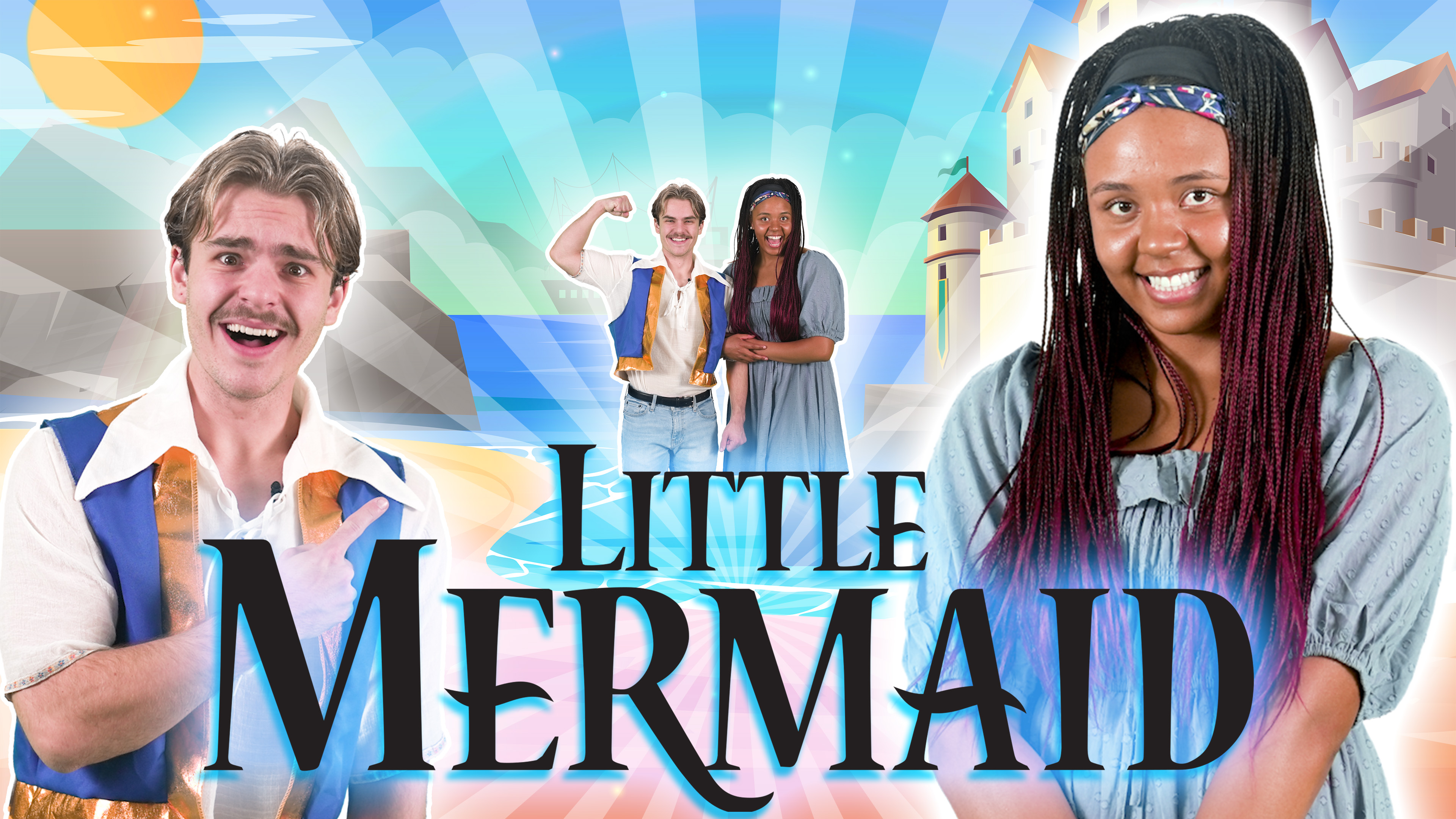 Help ARIEL learn to use her HUMAN LEGS! | Little mermaid Fitness Fun