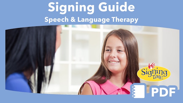 Signing with Children in Speech and Language Therapy
