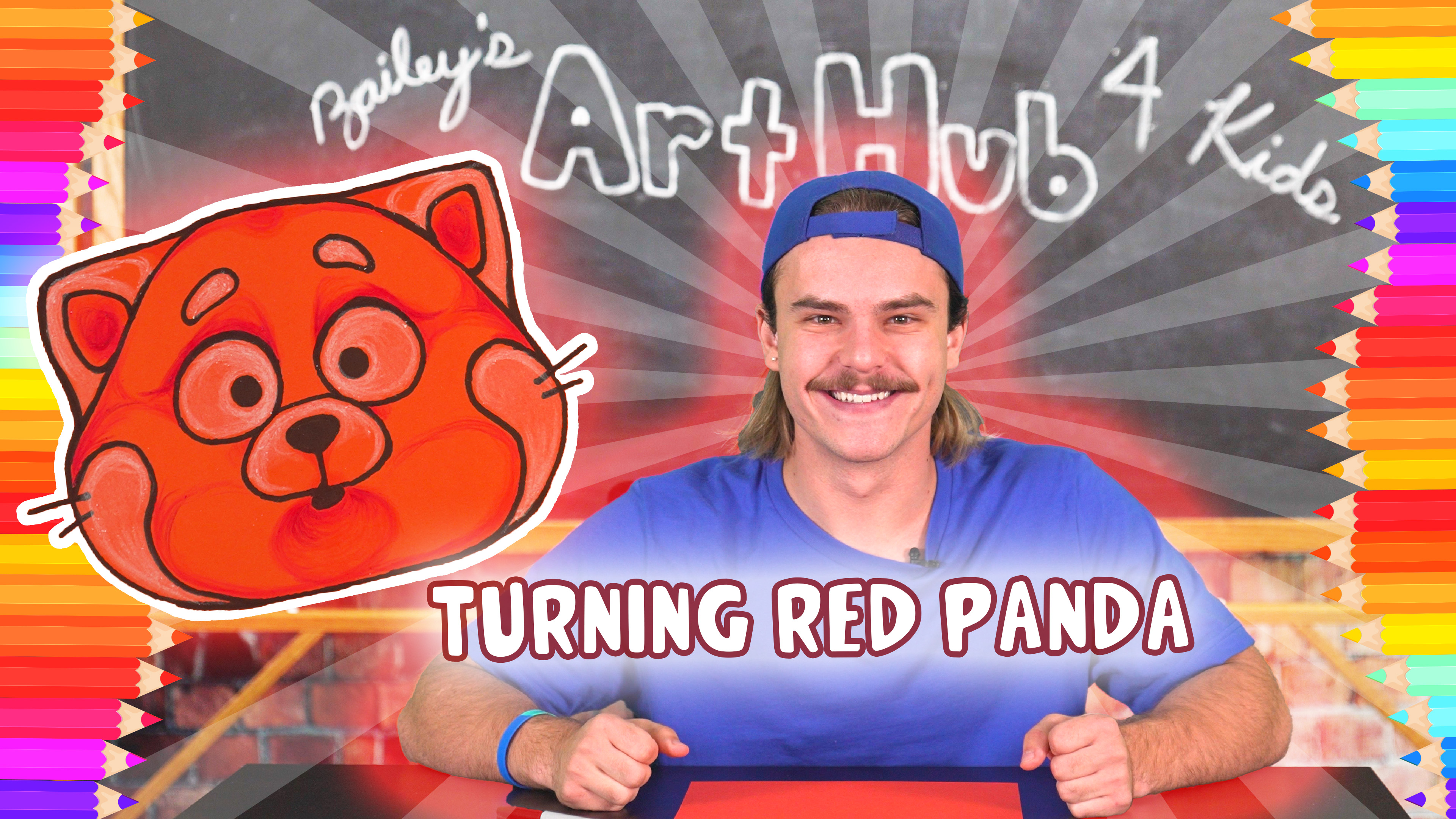 Learn to Draw Panda Mei Mei from Turning Red | Bailey's Art Hub for Kids