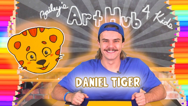 Learn to Draw Daniel Tiger | Bailey's Art Hub for Kids 