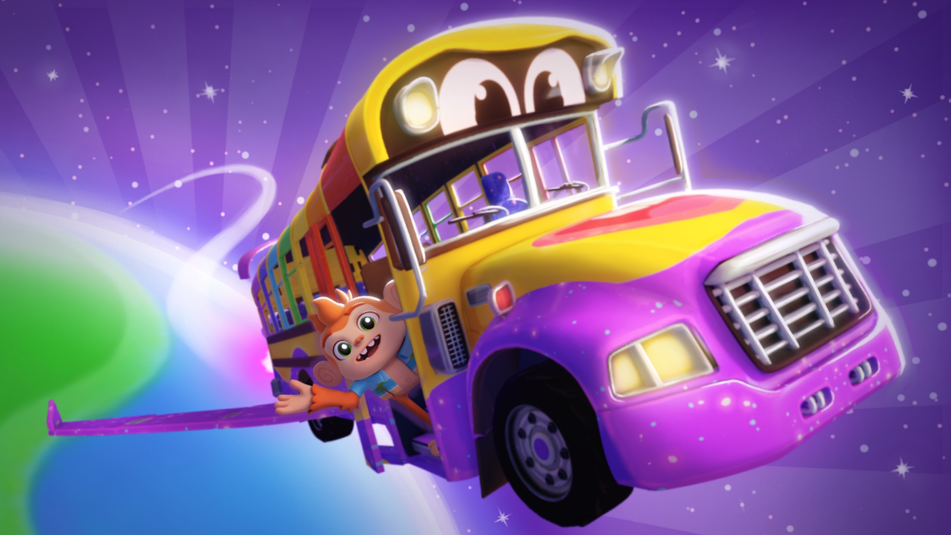 Wheels on the Bus - Space edition! Music video Treeschoolers 