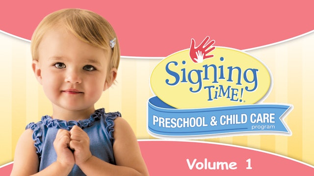 Signing Time Preschool Child Care Teacher Guide Vol. 1 It's Baby Signing Time