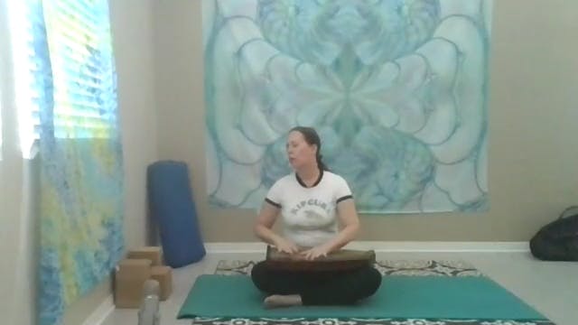 Emotional Release yoga with healing sounds of the harp. 