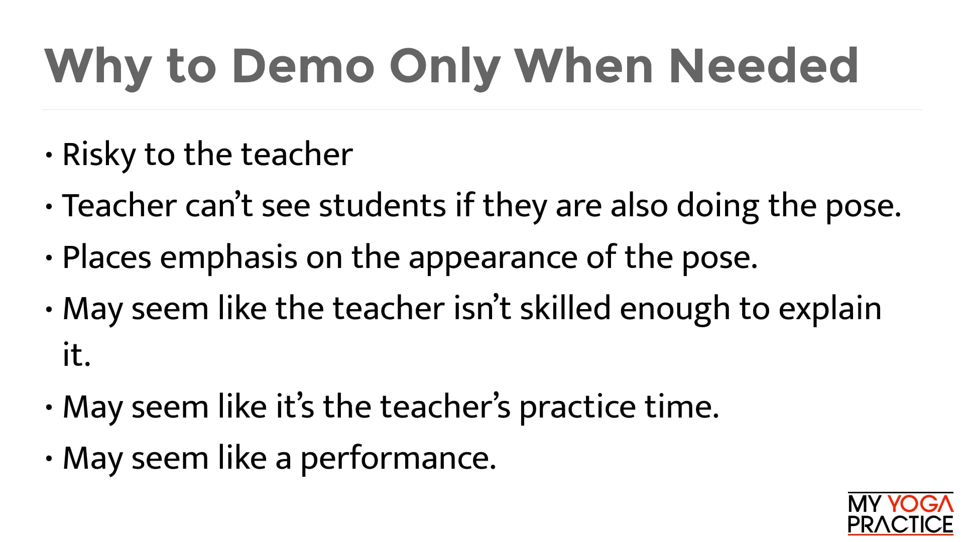 3.2 Demonstrating Poses Well