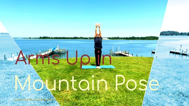 Know Arms Up in Mountain Pose