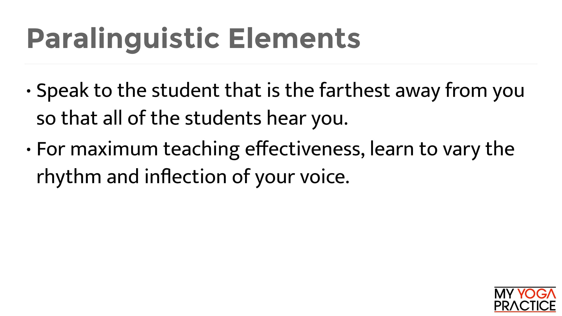 3.3 Using Your Voice