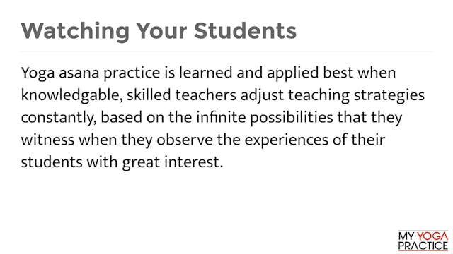 3.1- Watch Your Students