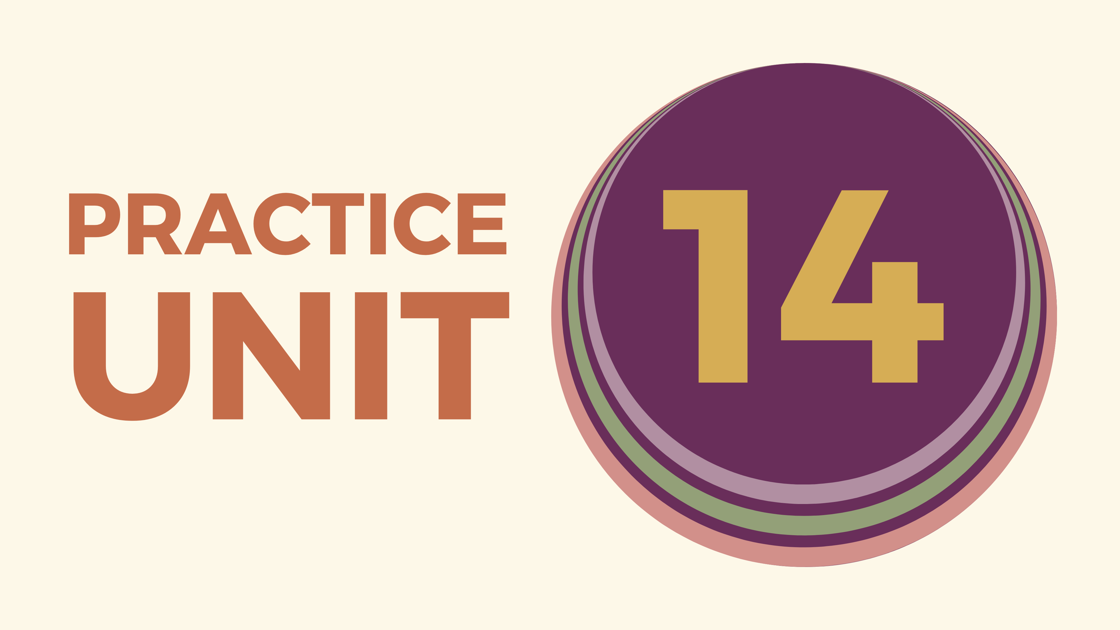 Practice Unit 14