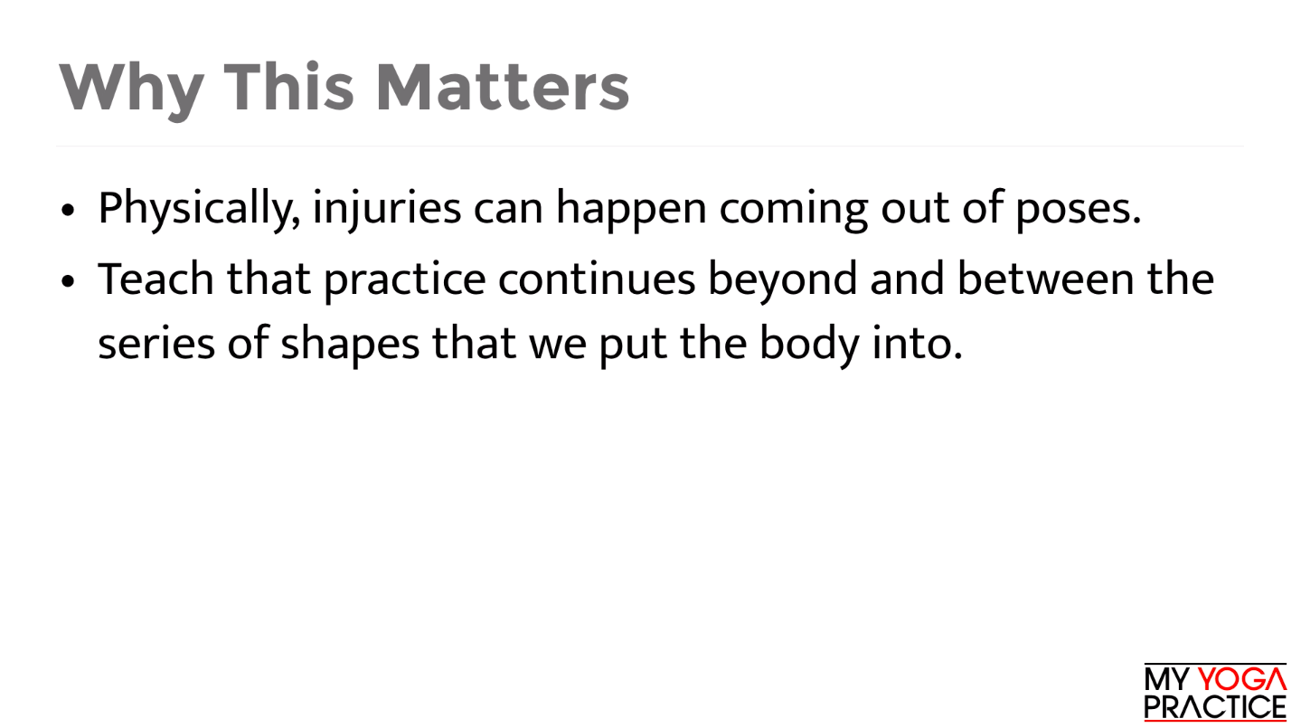 4.6 Teaching How to Come Out of a Pose