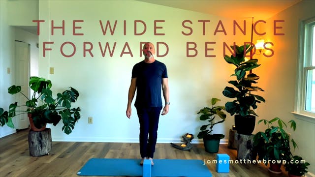 Do Wide Stance Forward Bend