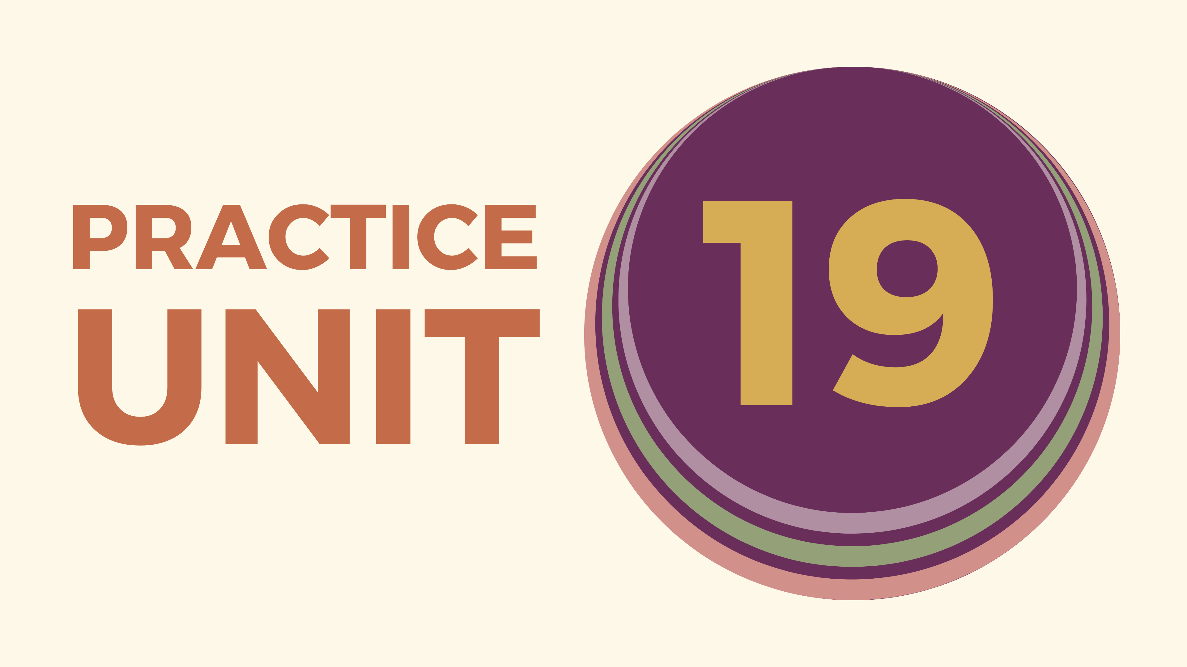 Practice Unit 19