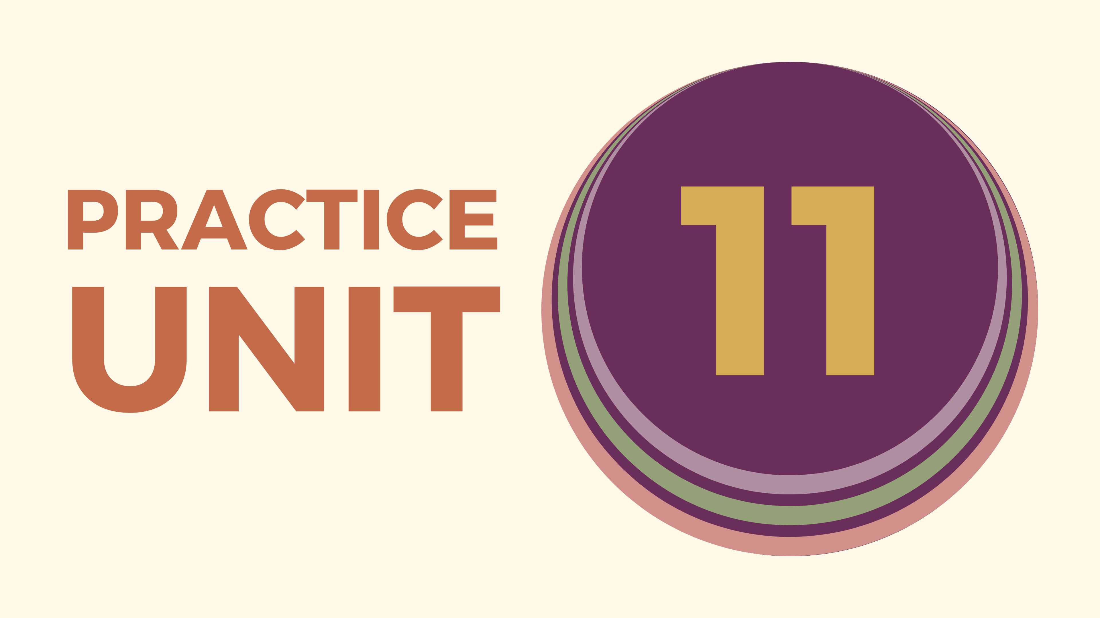 Practice Unit 11