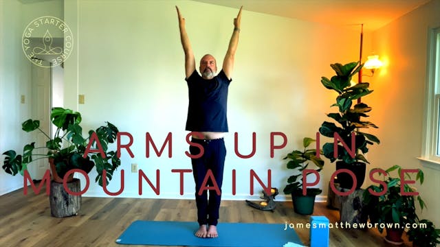 Do Arms Up in Mountain Pose