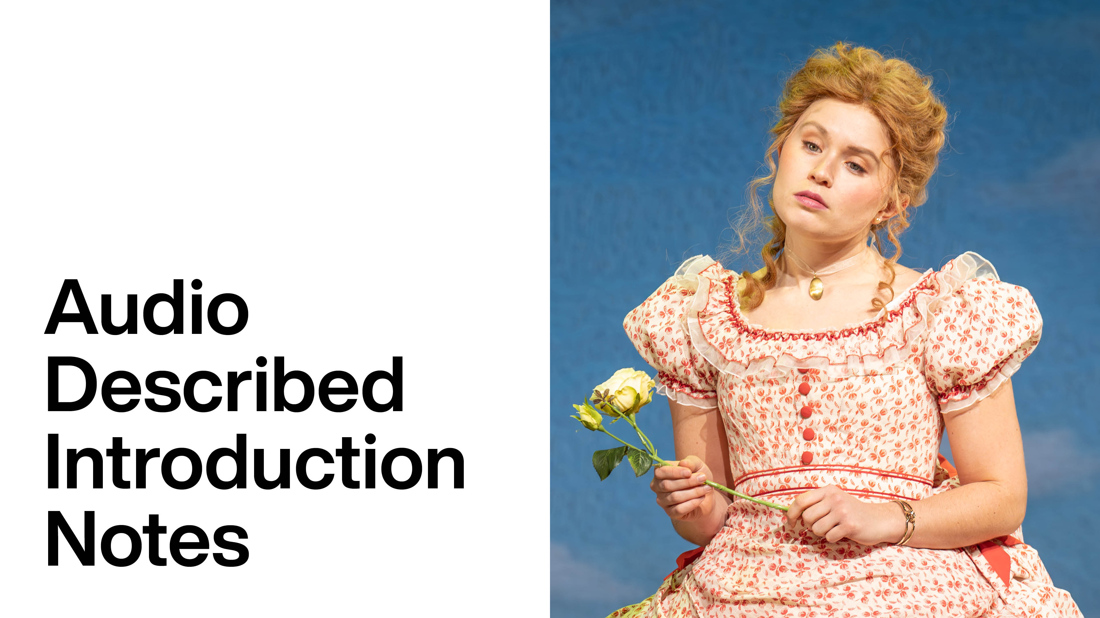 The Importance of Being Earnest: Audio Described Introduction Notes