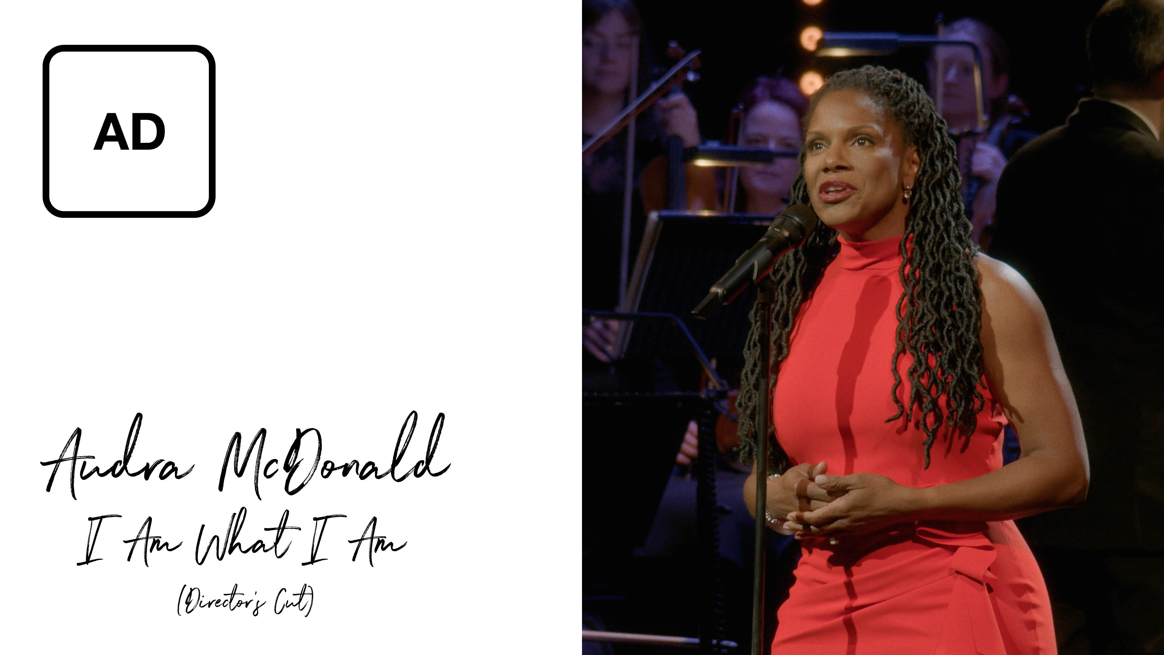 Audio Description: Audra McDonald: I Am What I Am (Director's Cut)