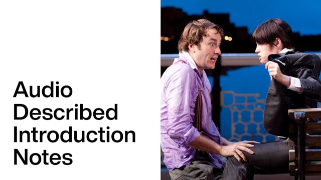 One Man, Two Guvnors: Audio Described Introduction Notes