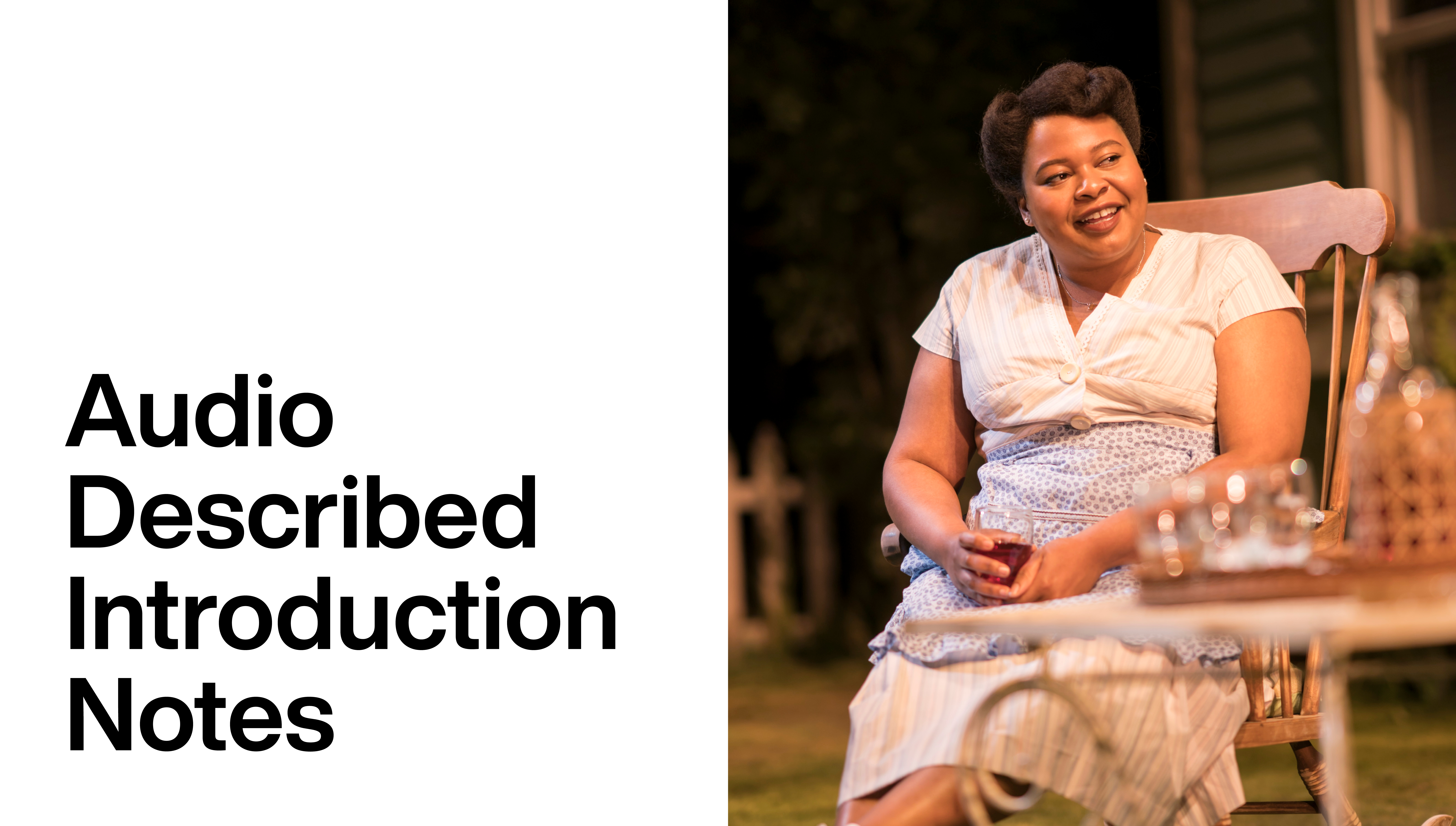 Audio Description: All My Sons - Introduction Notes