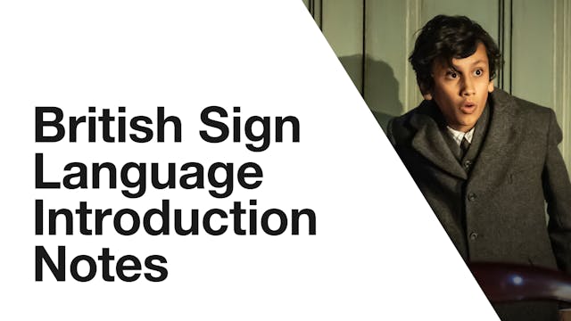 Dear Octopus: British Sign Language Introduction Notes