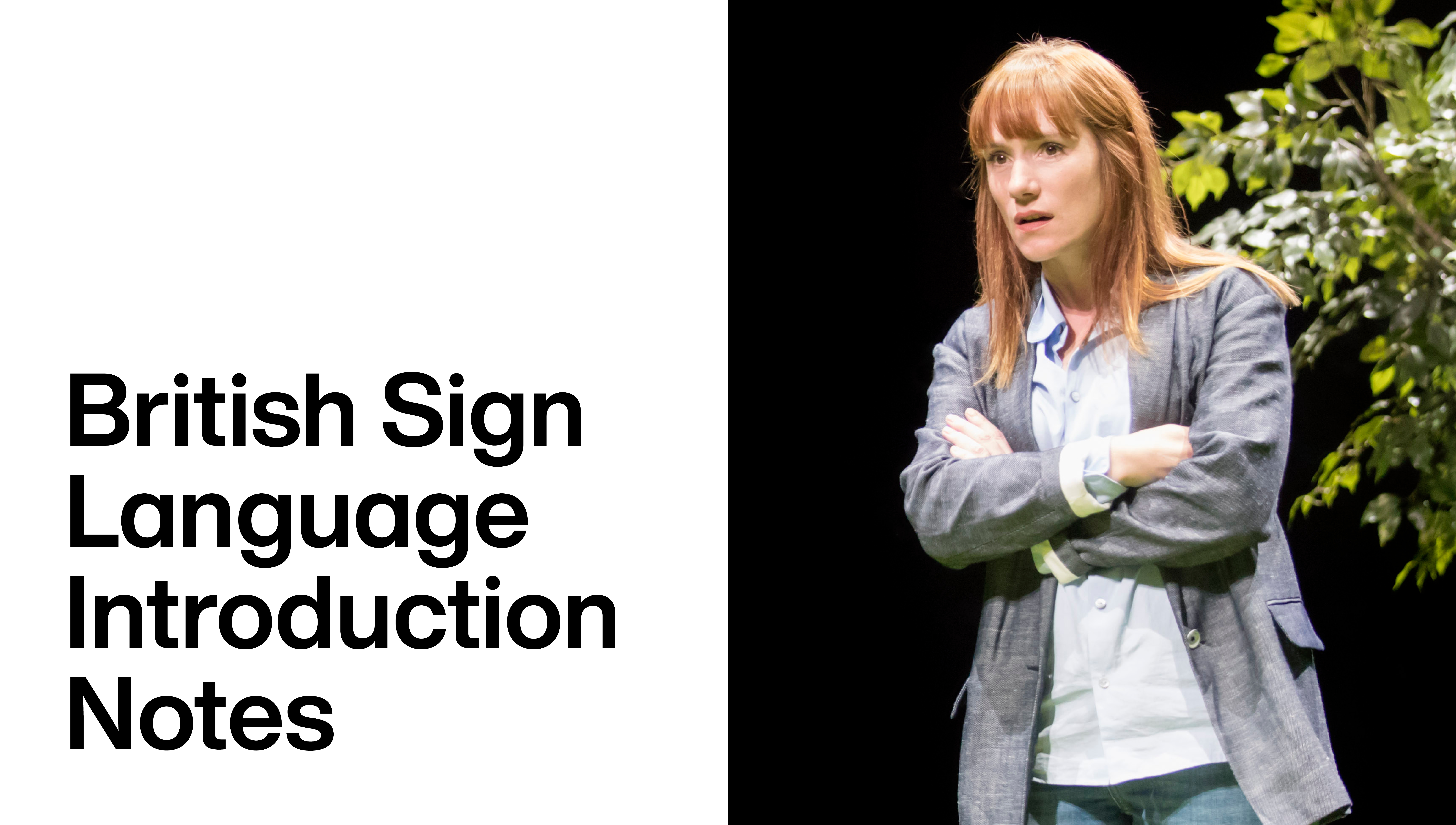 Yerma: British Sign Language - Introduction Notes