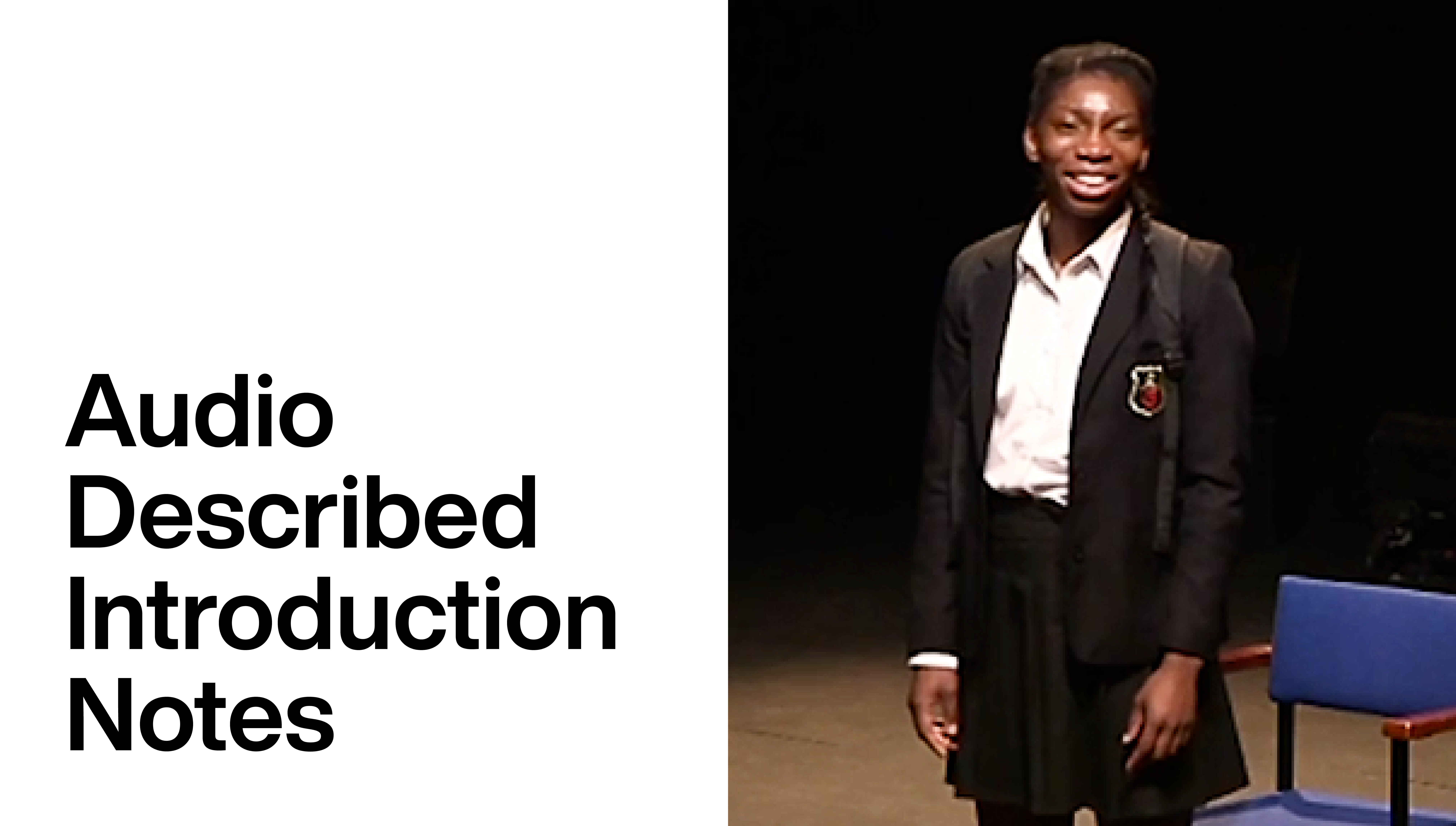 Audio Description: Chewing Gum Dreams - Introduction Notes