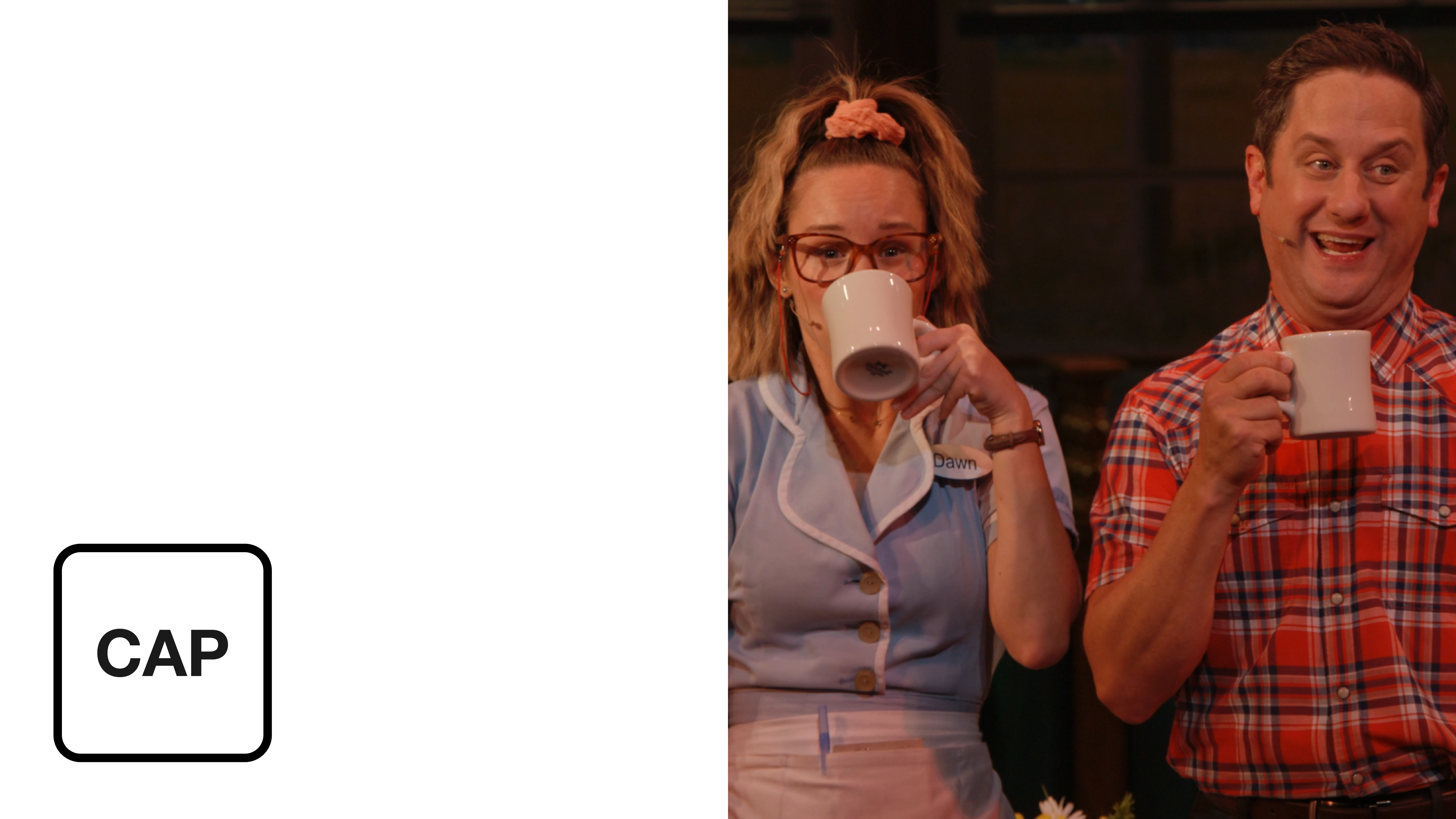 Waitress: Turn on captions