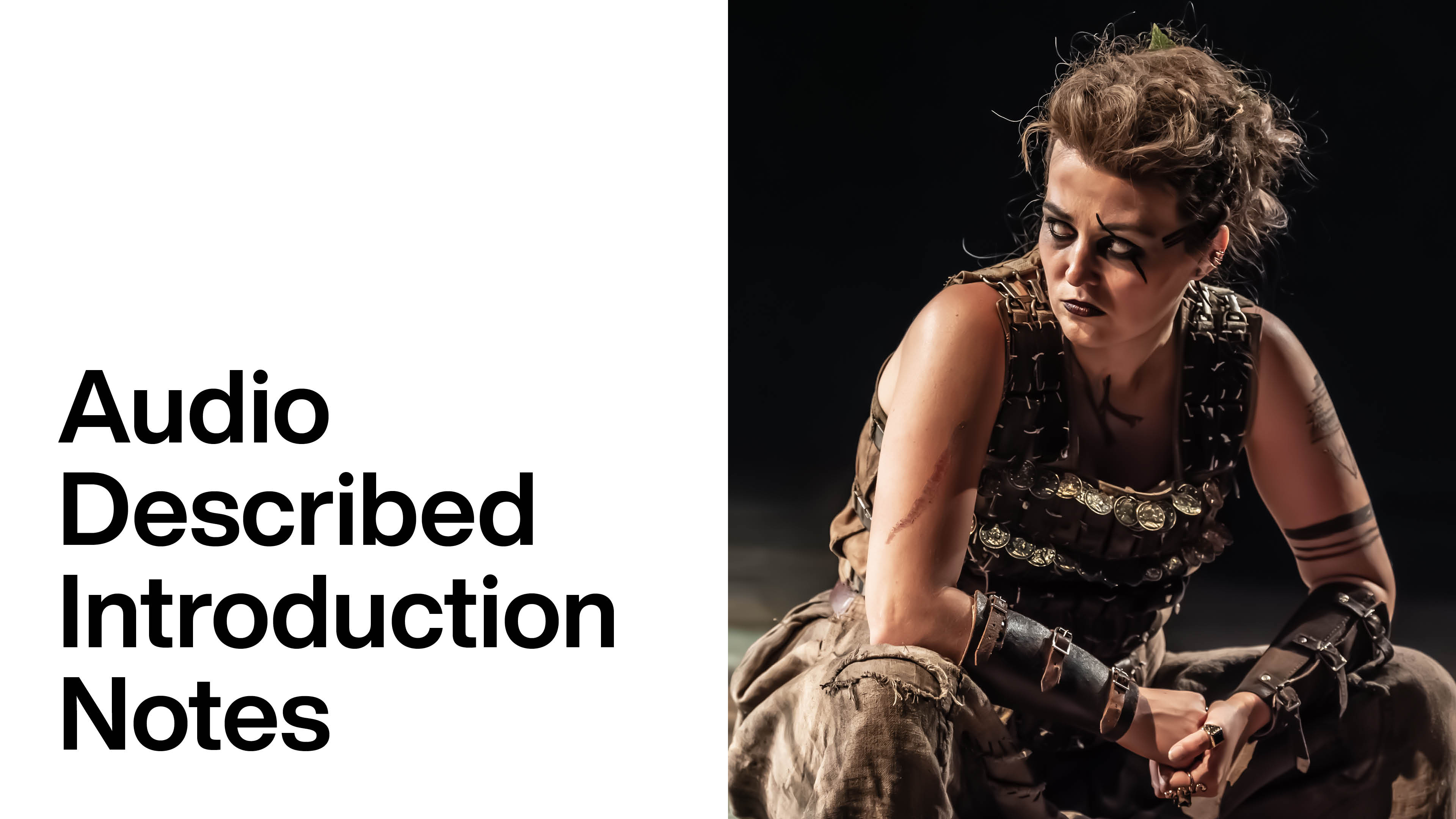 Bacchae: Audio Described Introduction Notes