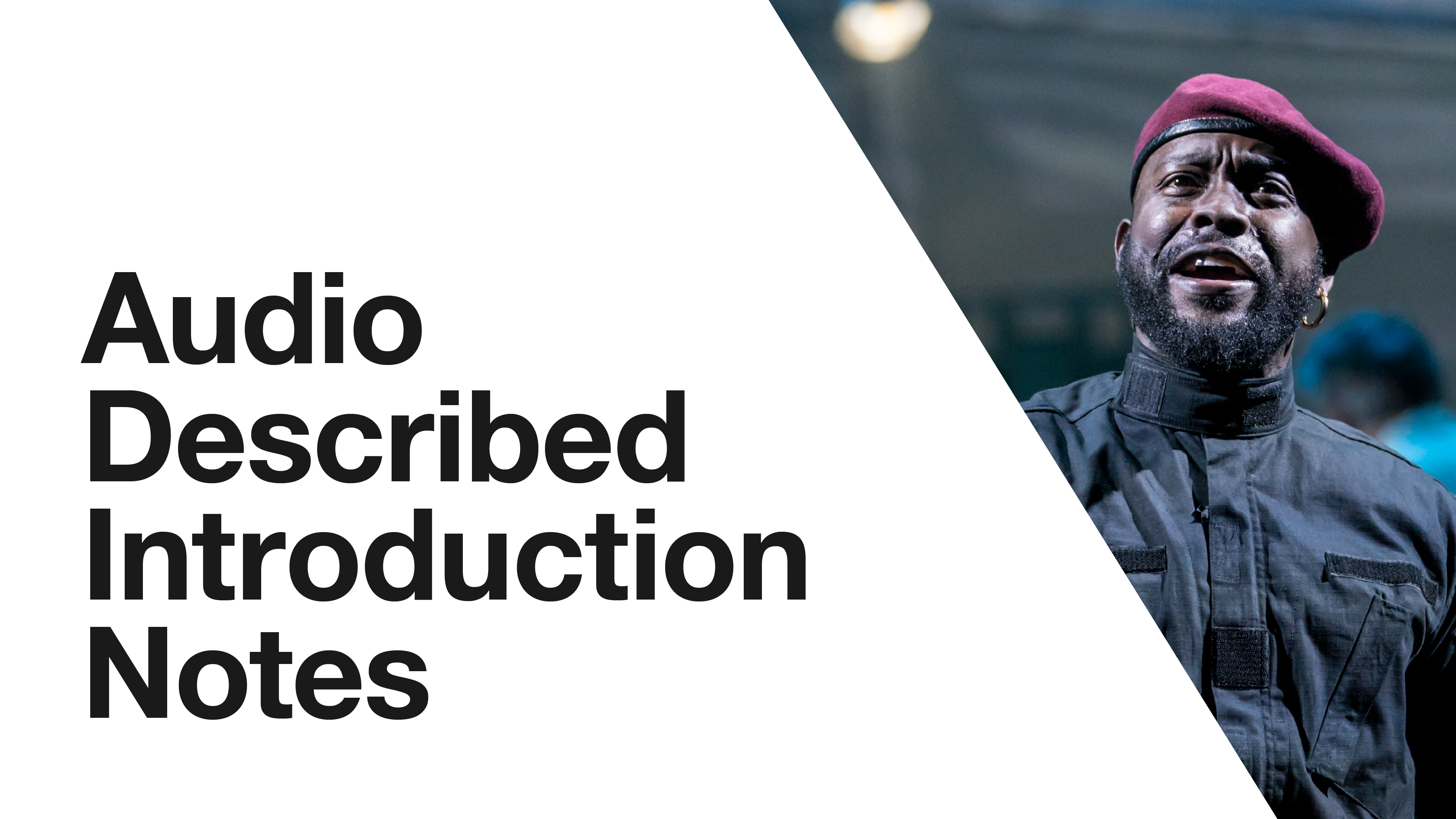 Antony & Cleopatra: Audio Described Introduction Notes