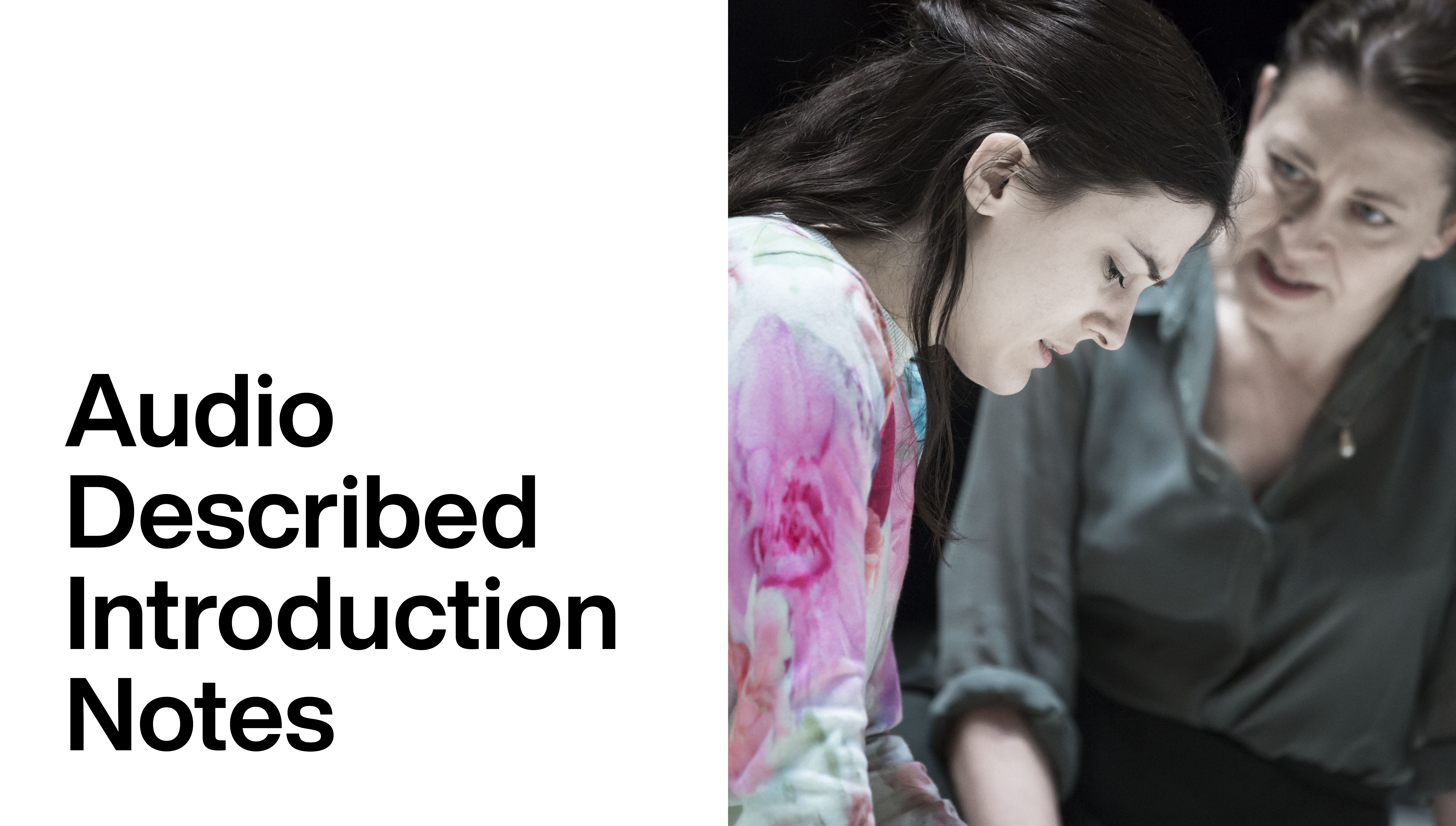 A View From The Bridge: Audio Description Introduction Notes