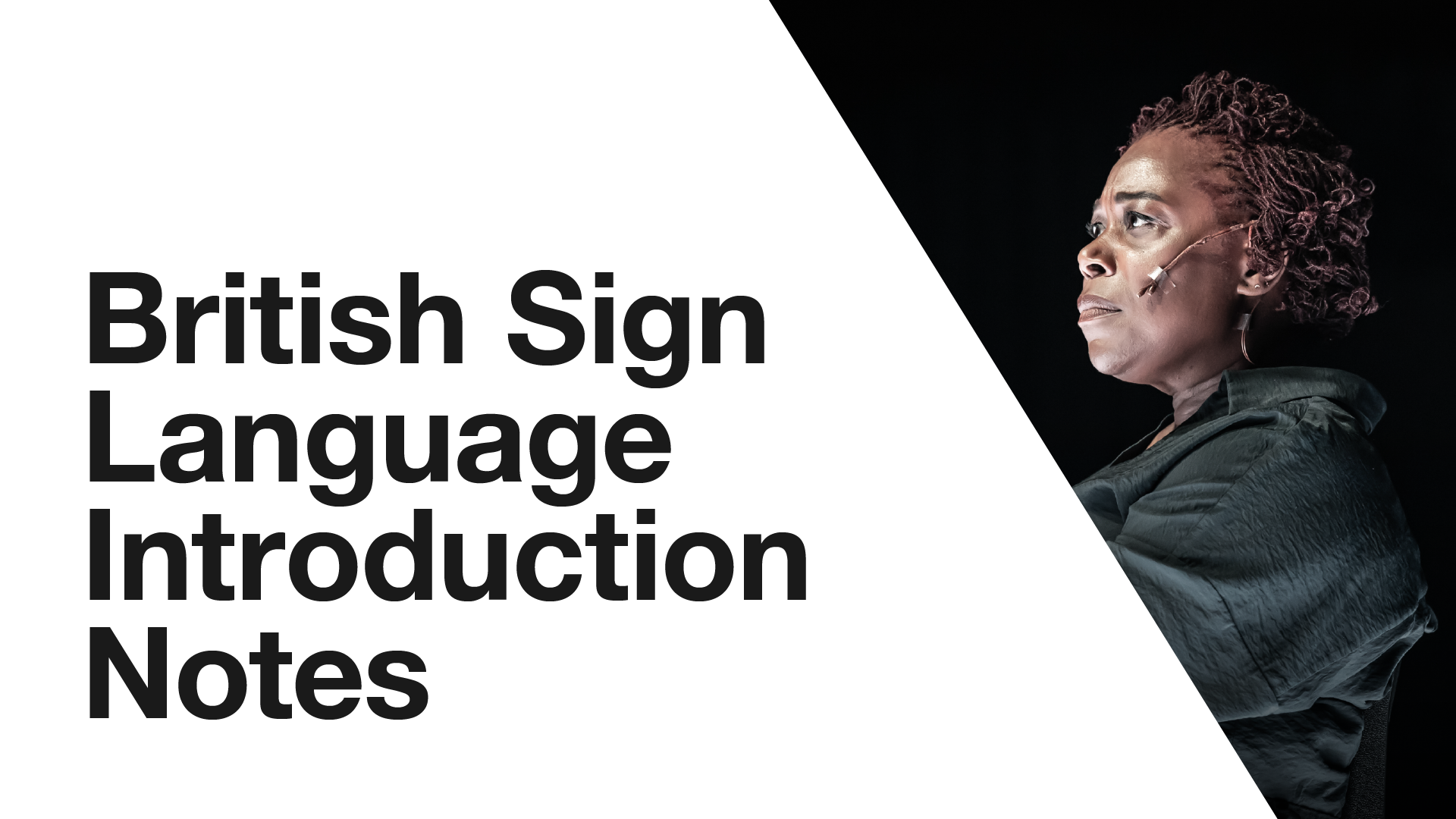 The Effect: British Sign Language Introduction Notes