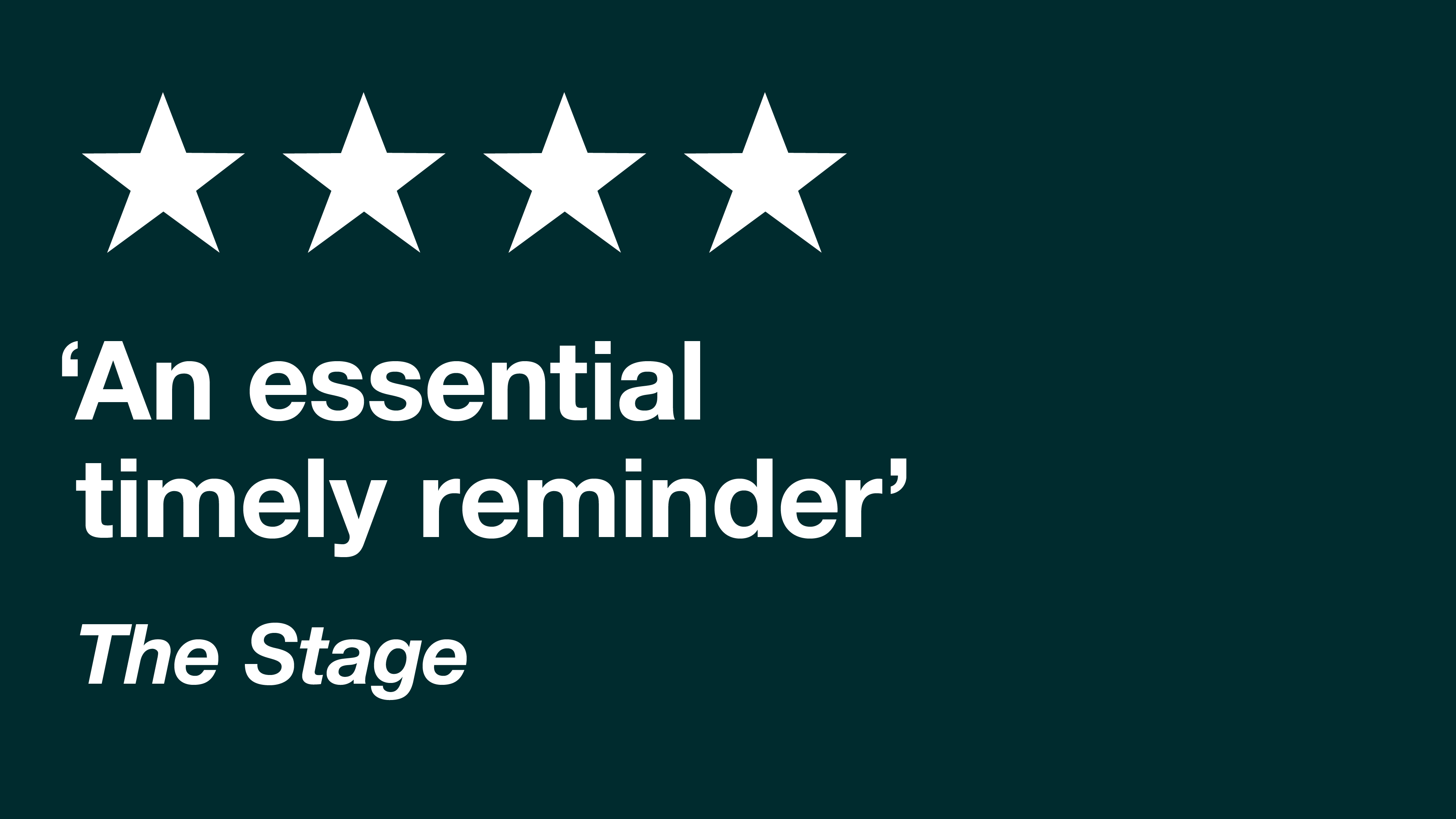 LOVE: Press - The Stage