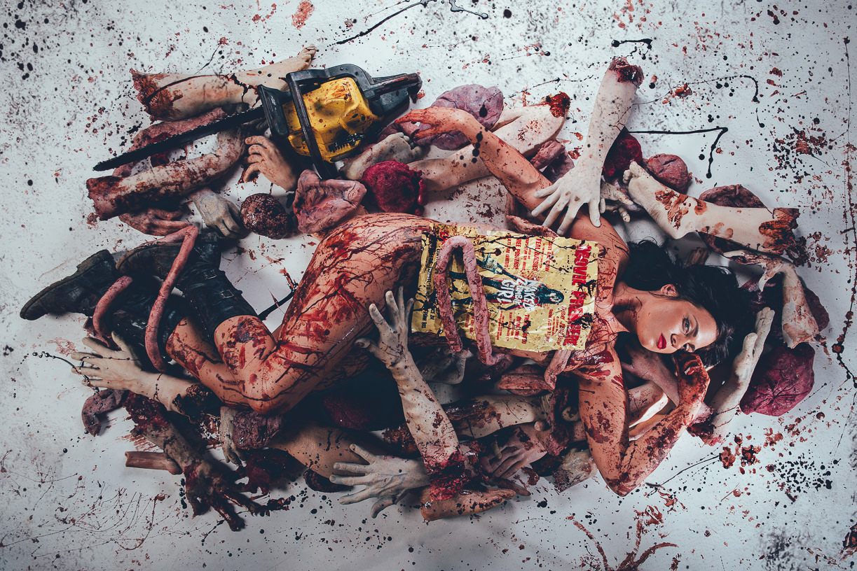 Naked Zombie Girl Photo Shoot