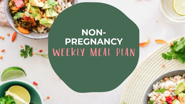 Meal Plan Week 01